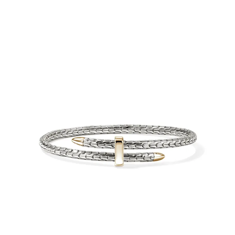 Spear Flex Cuff, Gold, Sterling Silver, 4MM|CZZ98787 made by John Hardy