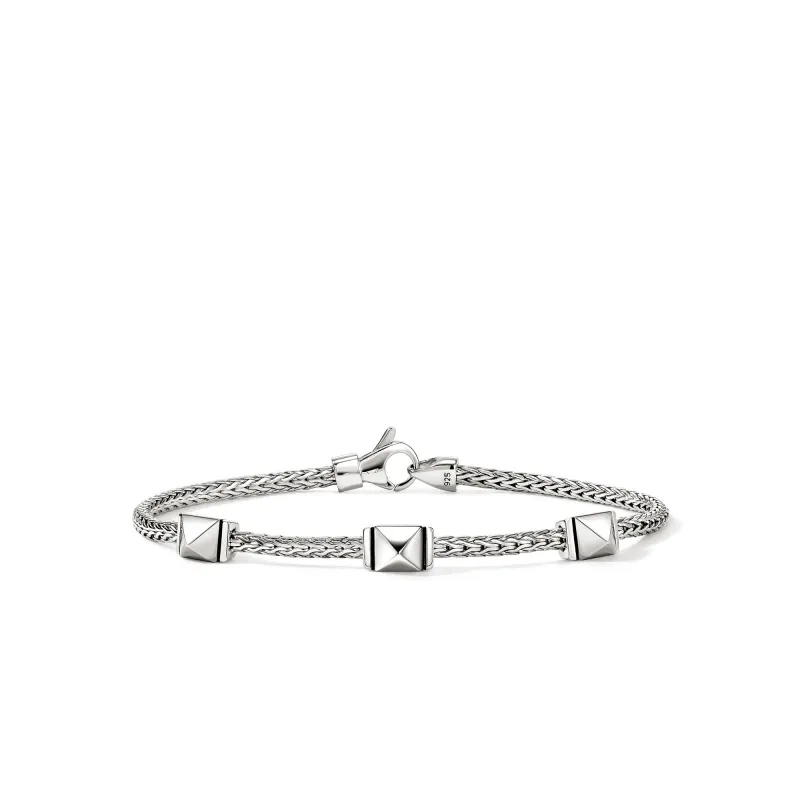 Icon Stud Bracelet, Sterling Silver,  2.5MM|BU98997 made by John Hardy