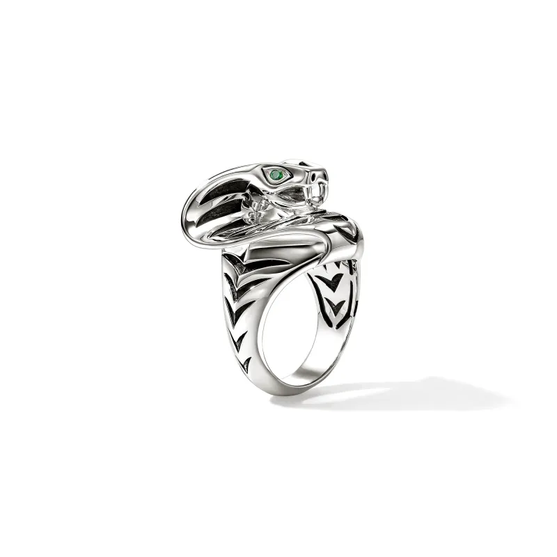 Legends Cobra Ring, Sterling Silver|RMS603821TS made by John Hardy