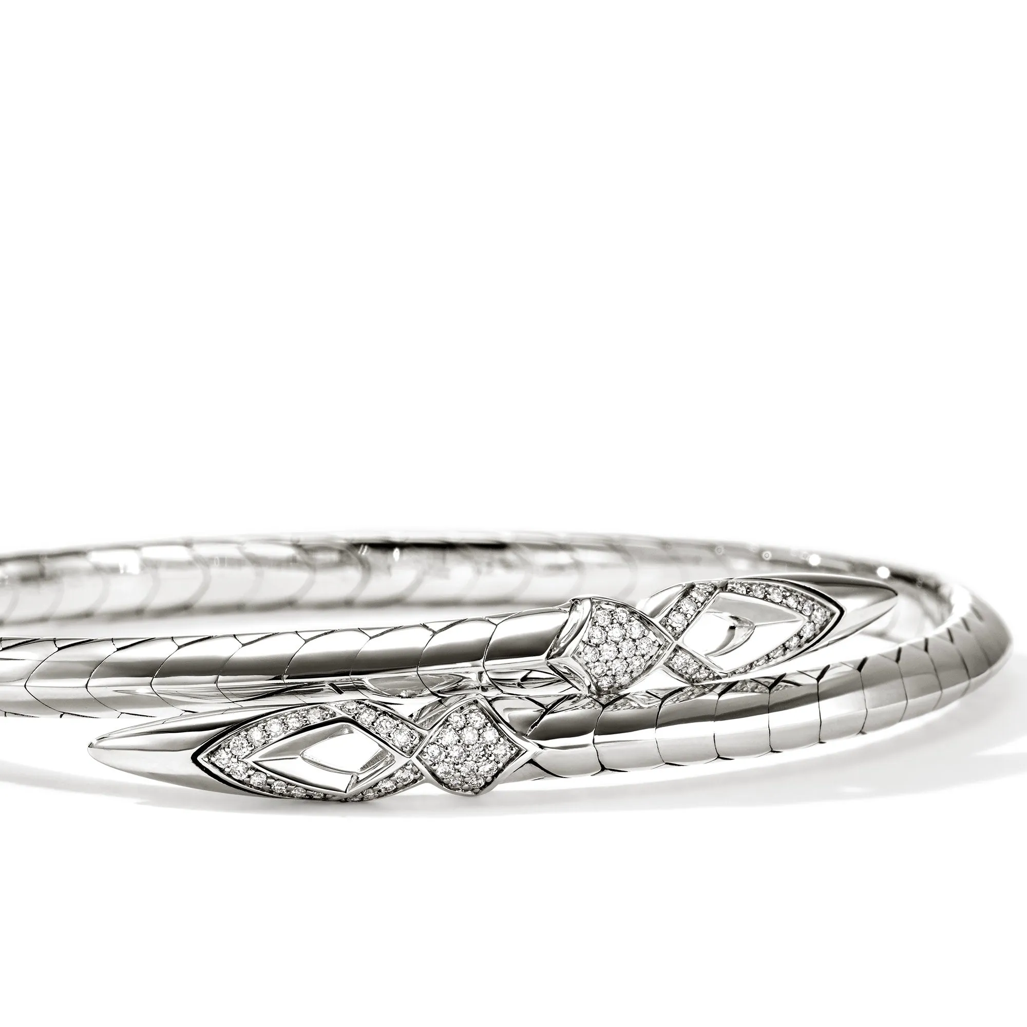Naga Flex Cuff, Sterling Silver, Diamonds, 4.2MM|CBP603972DI sold by John Hardy product image thumbnail 2