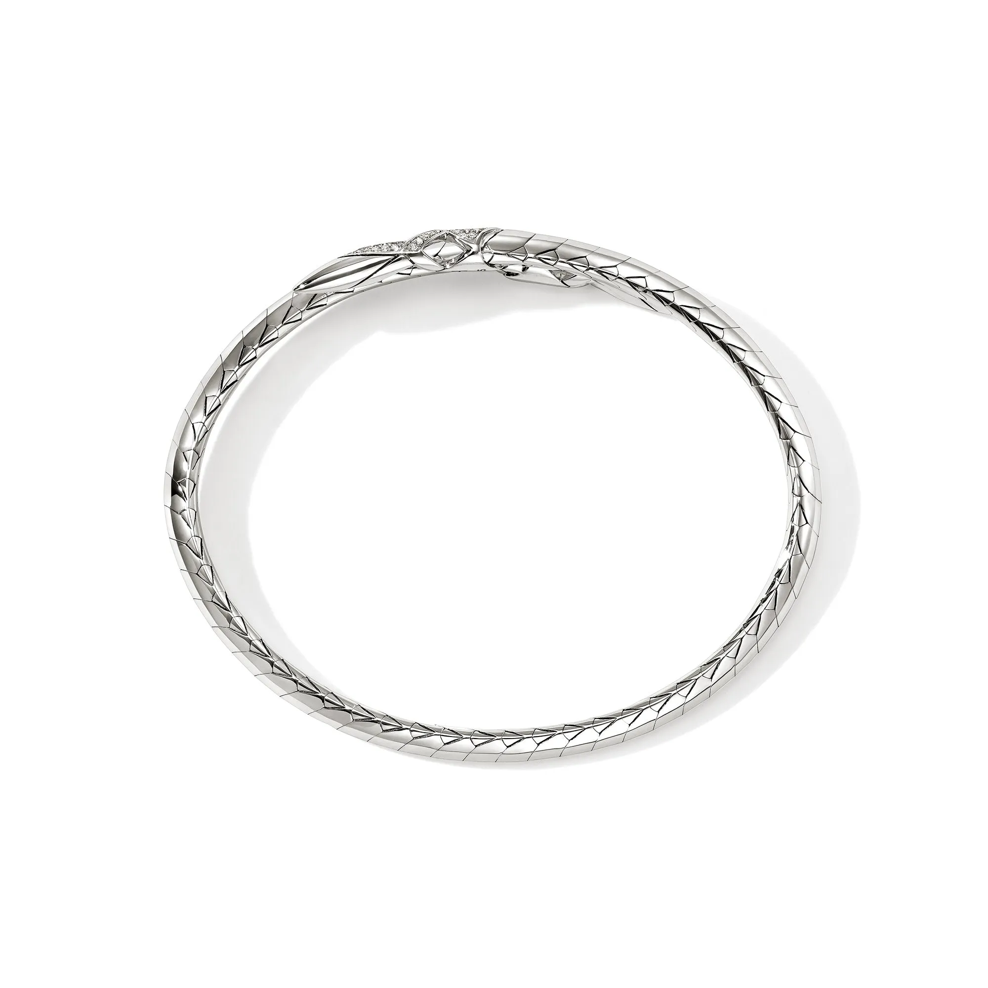 Naga Flex Cuff, Sterling Silver, Diamonds, 4.2MM|CBP603972DI sold by John Hardy product image thumbnail 4