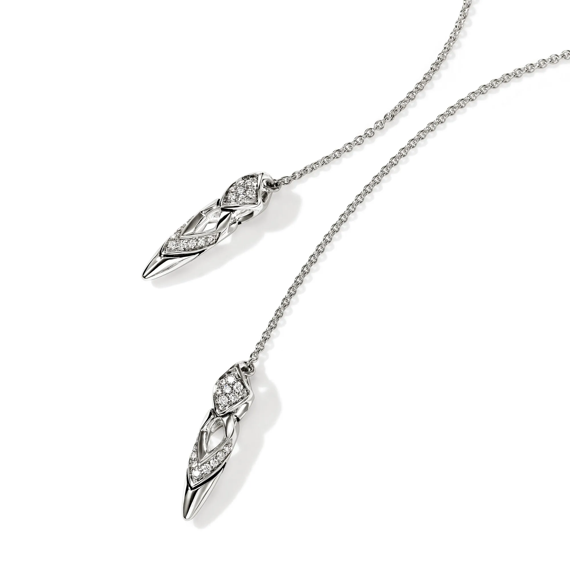 Naga Earrings, Sterling Silver, Diamonds|EBP604062DI sold by John Hardy product image thumbnail 2