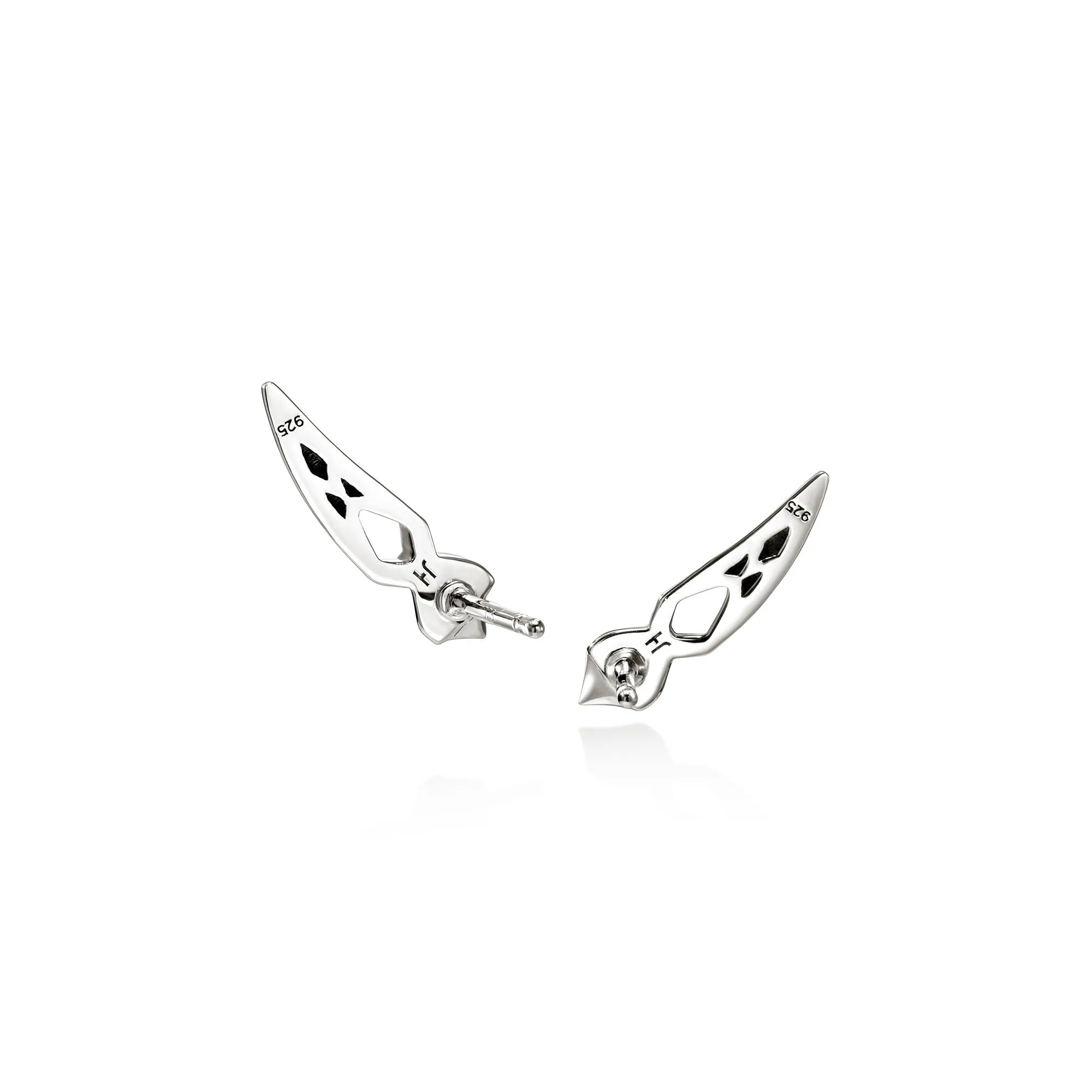 Naga Earrings, Sterling Silver, Diamonds|EBP603992DI sold by John Hardy product image thumbnail 3