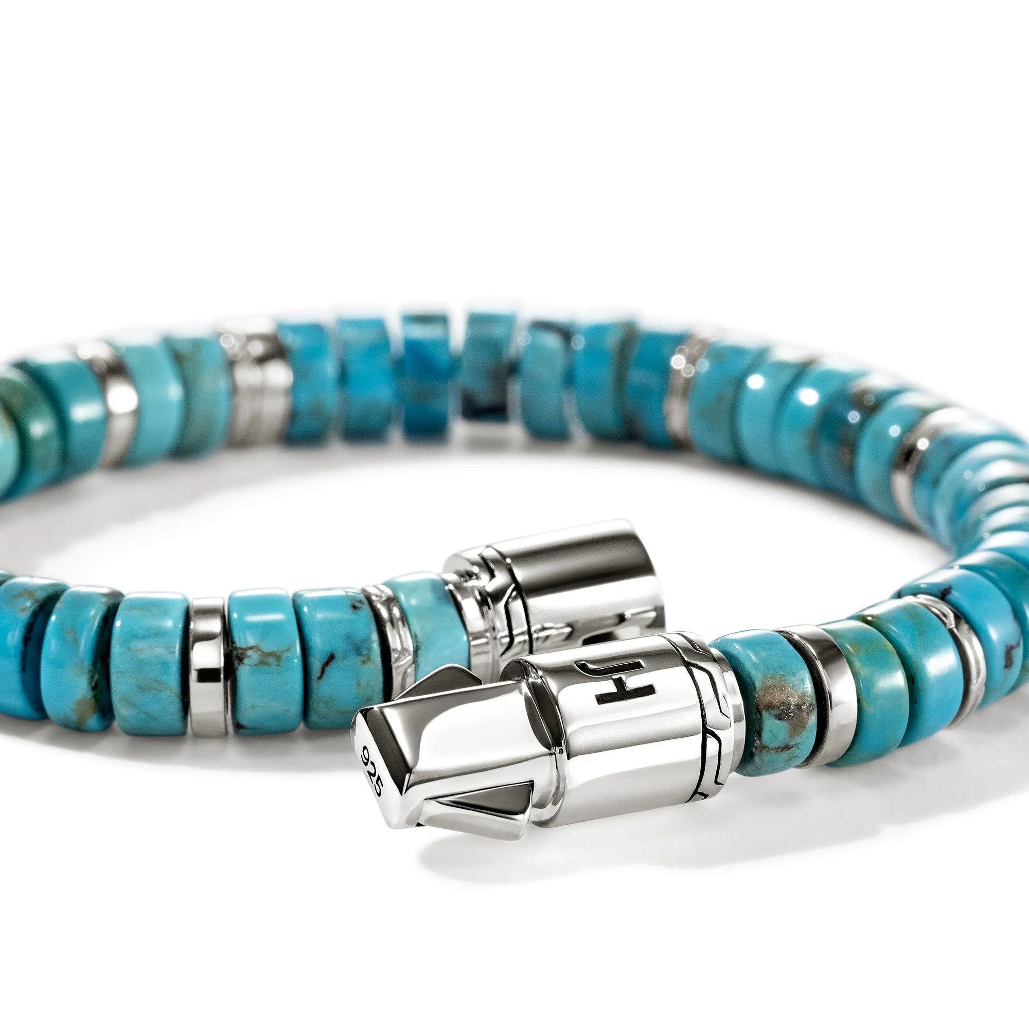 Heishi Bracelet, Sterling Silver, Turquoise, 8MM|BUS290131TQ sold by John Hardy product image thumbnail 2