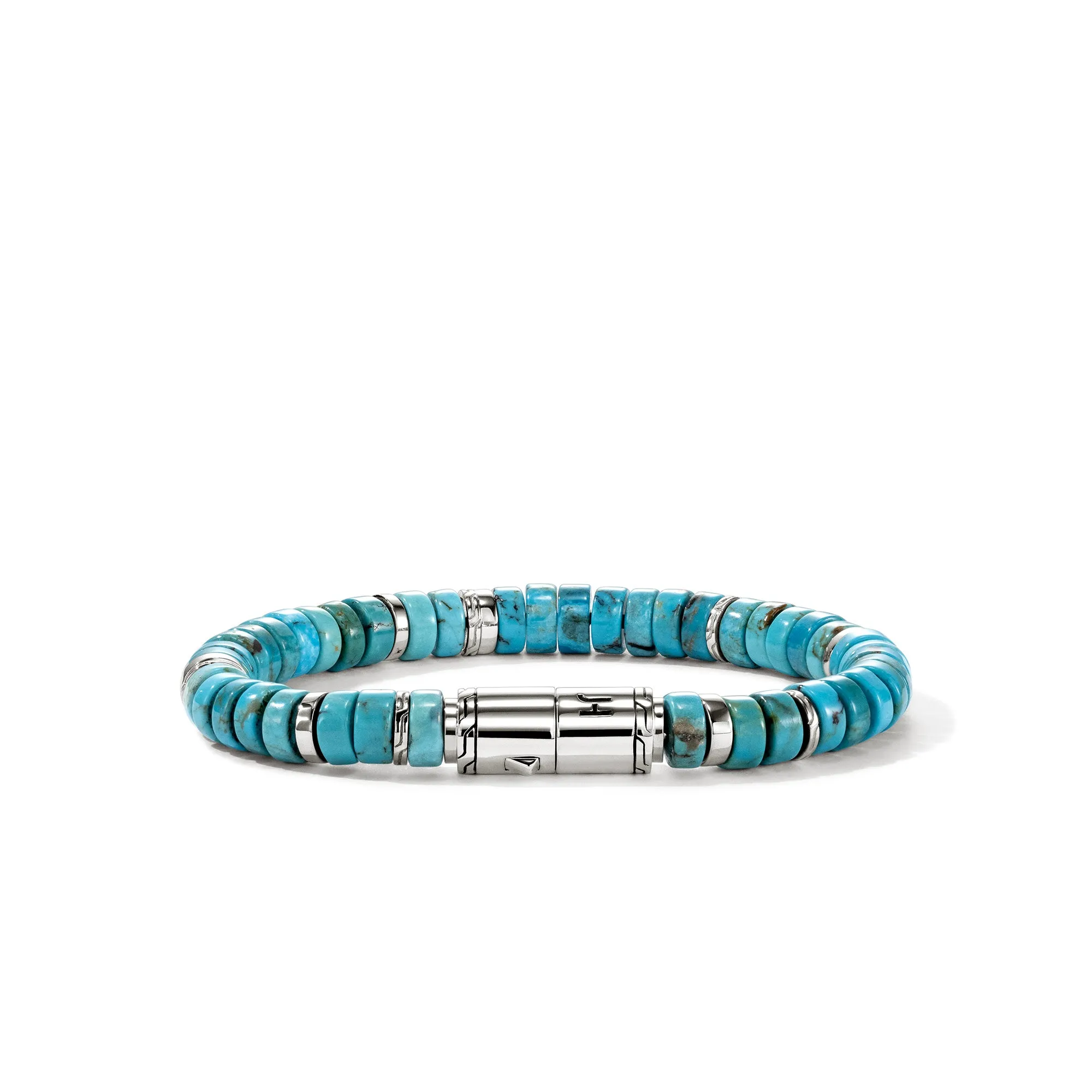 Heishi Bracelet, Sterling Silver, Turquoise, 8MM|BUS290131TQ sold by John Hardy