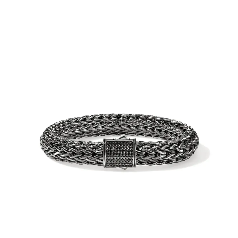 Icon Bracelet, Dark Silver, Gemstones, 10.5MM|BUS9994044BRDBLS made by John Hardy