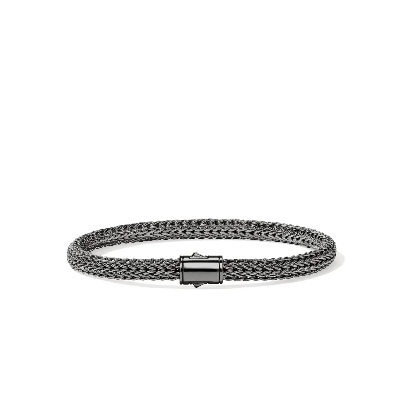 Icon Bracelet, Dark Silver, 5MM|BU990096BRD made by John Hardy
