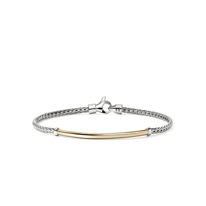 JH Essential Bracelet, Gold, Sterling Silver, 2.5MM|BUZZ98708 made by John Hardy