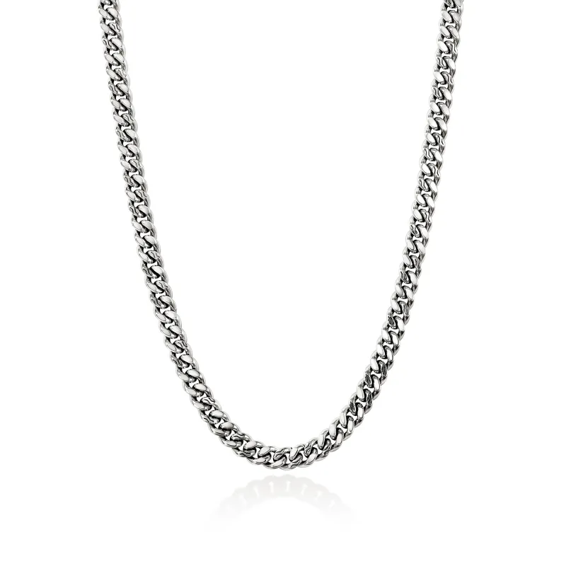 Curb Chain Necklace, Sterling Silver, 7MM|NM98813 made by John Hardy