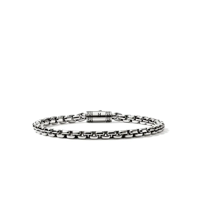 Box Chain Bracelet, Sterling Silver, 4.8MM|BU98804 made by John Hardy