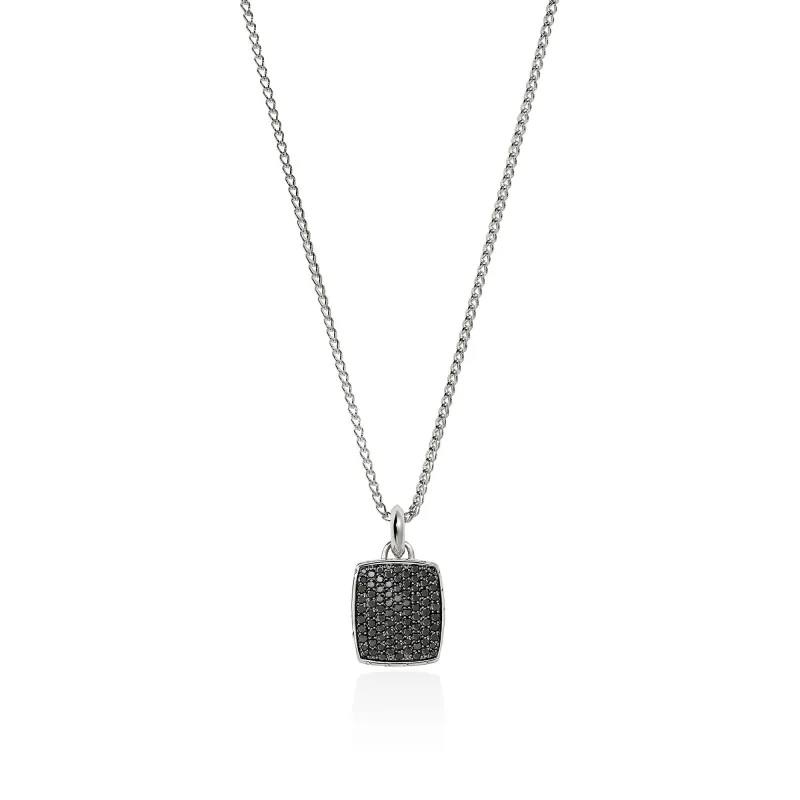 Tag Necklace, Sterling Silver, Gemstones|NMS9010804BLS made by John Hardy