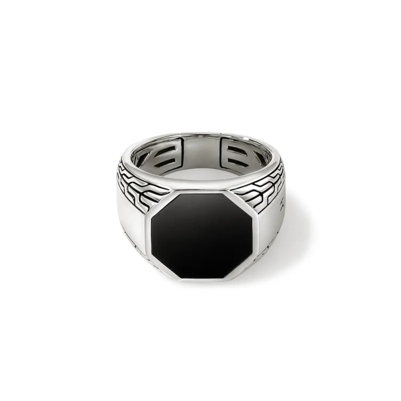 Signet Ring, Sterling Silver|RMS9011531BON made by John Hardy
