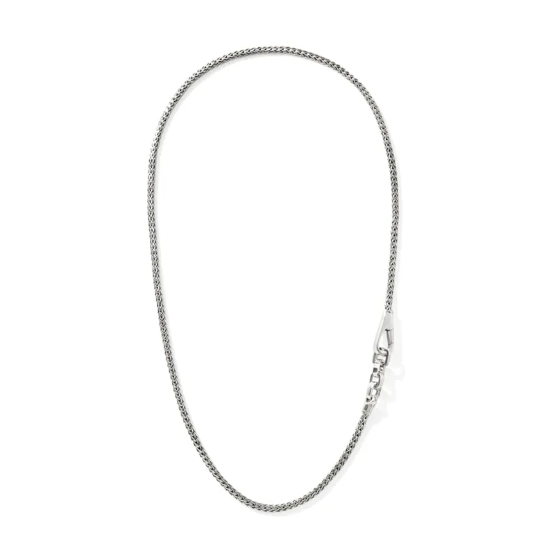 Hook Station Necklace, Sterling Silver, 3.5MM|NM901242 made by John Hardy