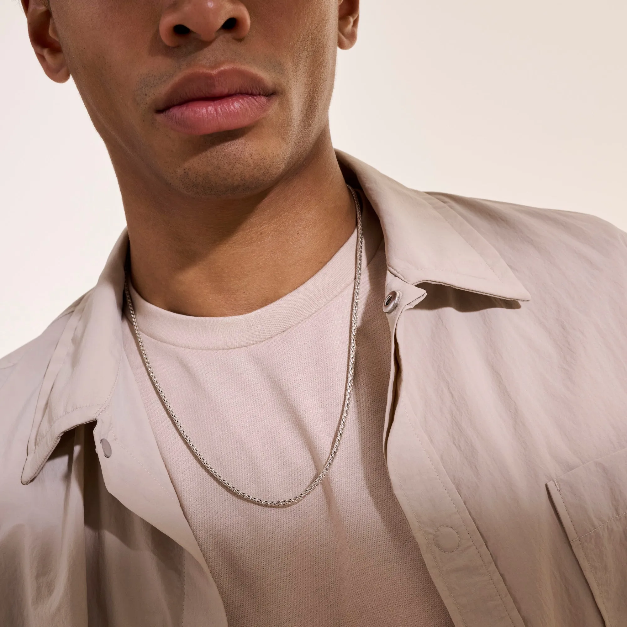 Hook Station Necklace, Sterling Silver, 3.5MM|NM901242 sold by John Hardy product image thumbnail 5