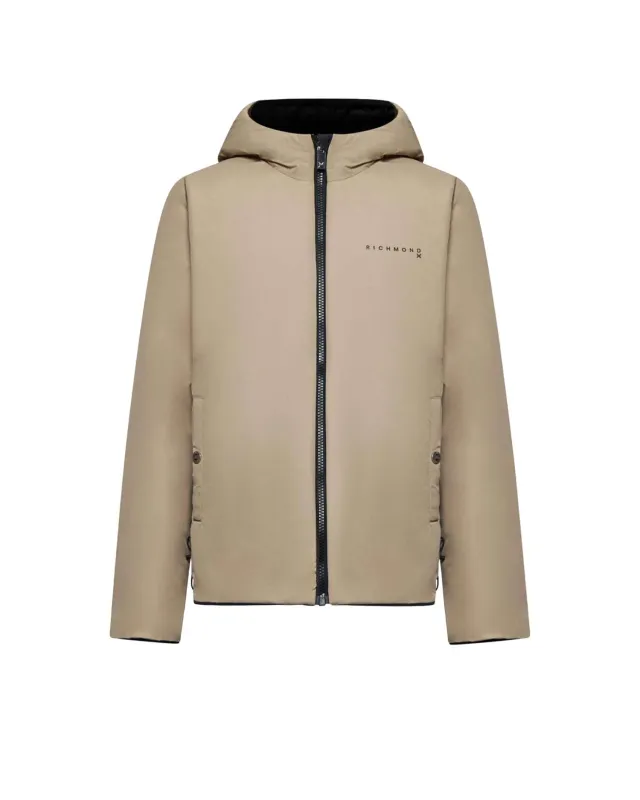 Giubbotto uomo con cappuccio e zip frontale sold by John Richmond