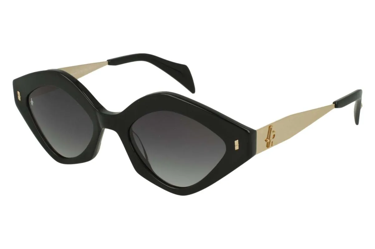 Occhiali da sole neri con aste dorate sold by John Richmond