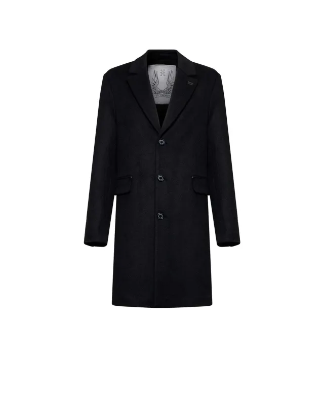 Cappotto monopetto con tasche a patta sold by John Richmond