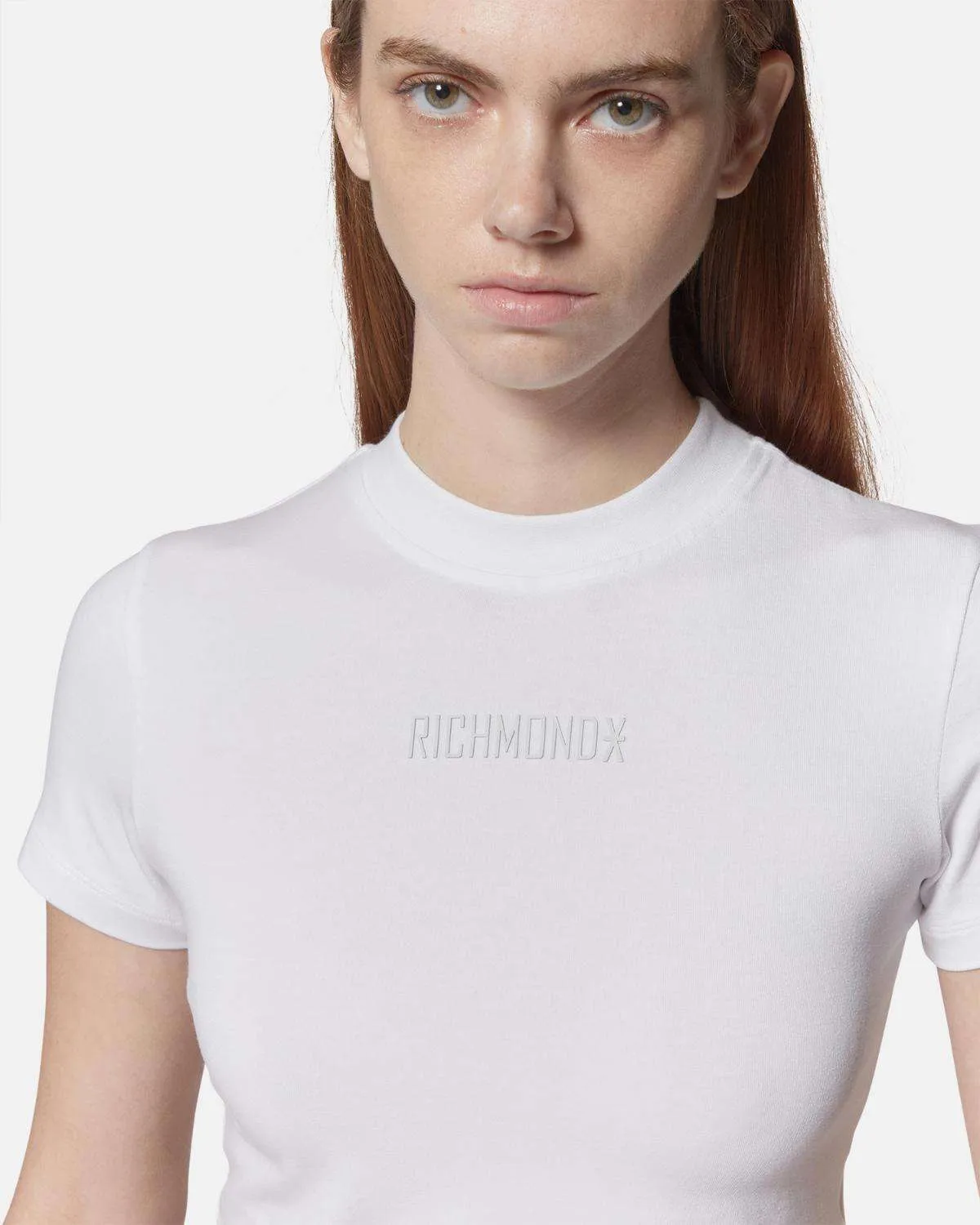 T-shirt crop con logo sold by John Richmond product image thumbnail 3