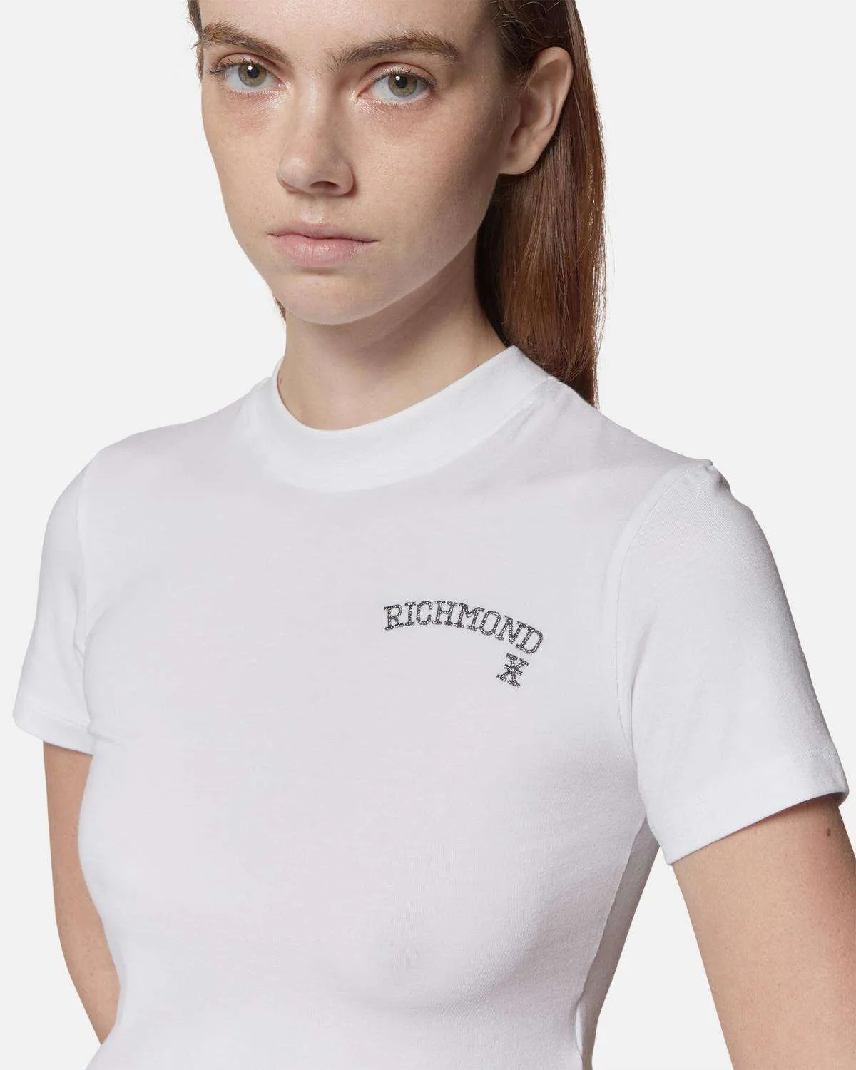 T-shirt da donna crop in 100% cotone sold by John Richmond product image thumbnail 4