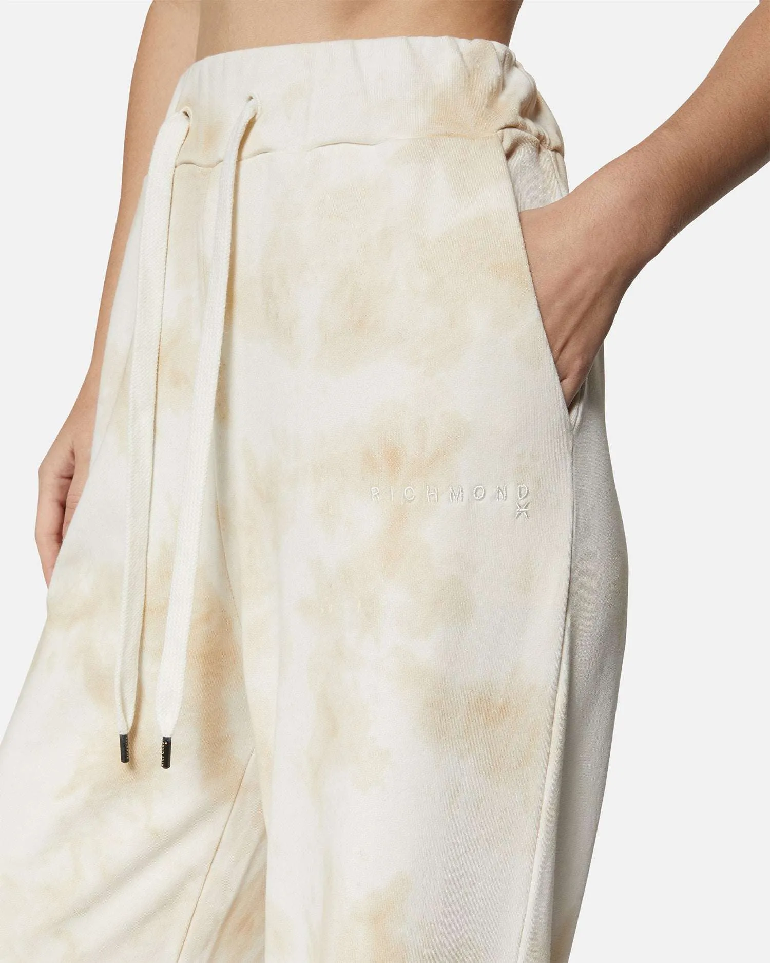 Pantaloni ampi tie-dye beige con vita regolabile sold by John Richmond product image thumbnail 4