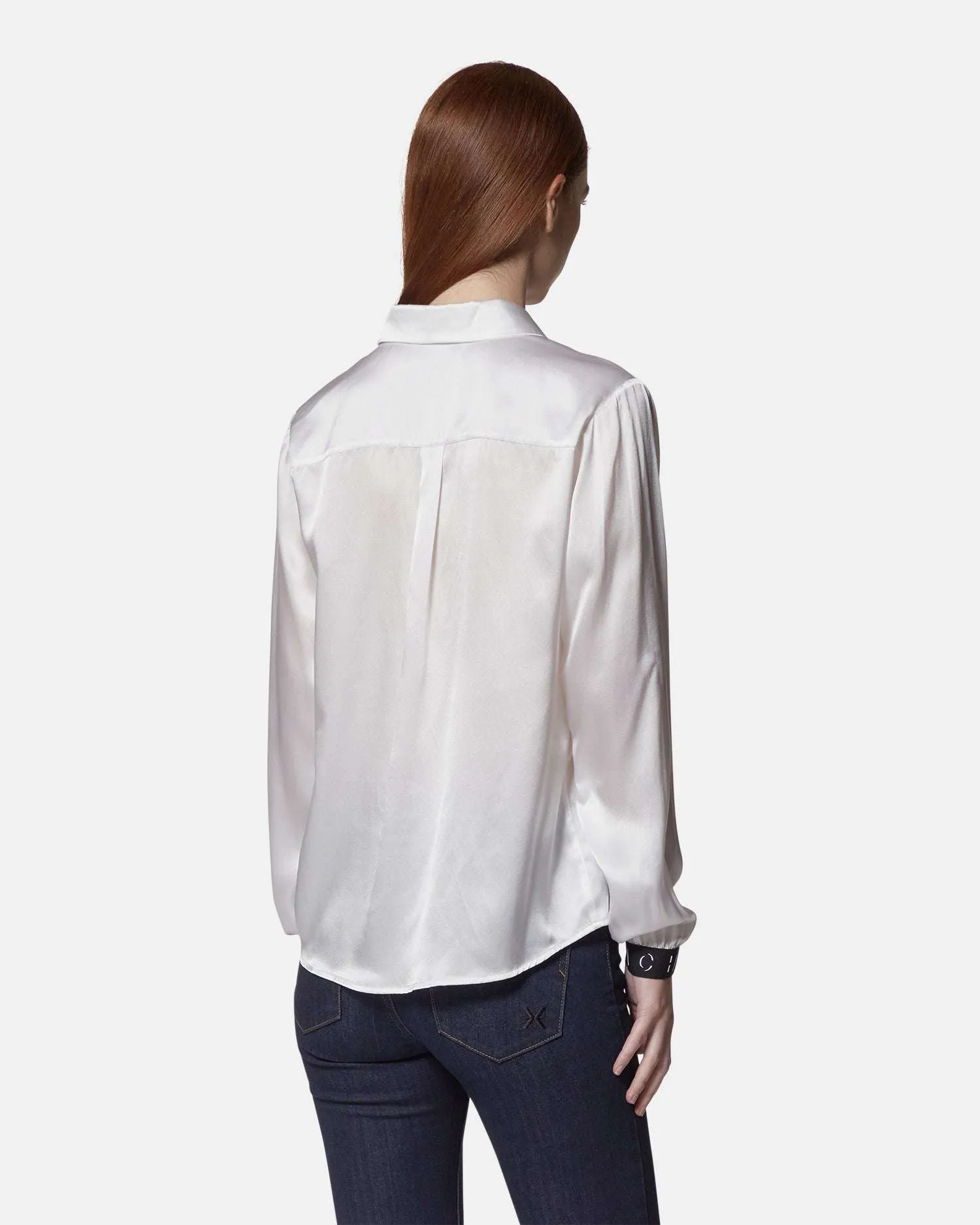 Camicia in raso bianco con polsini decorati sold by John Richmond product image thumbnail 3