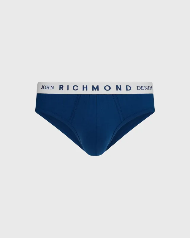 Slip vita bassa in cotone pettinato fantasia denim sold by John Richmond