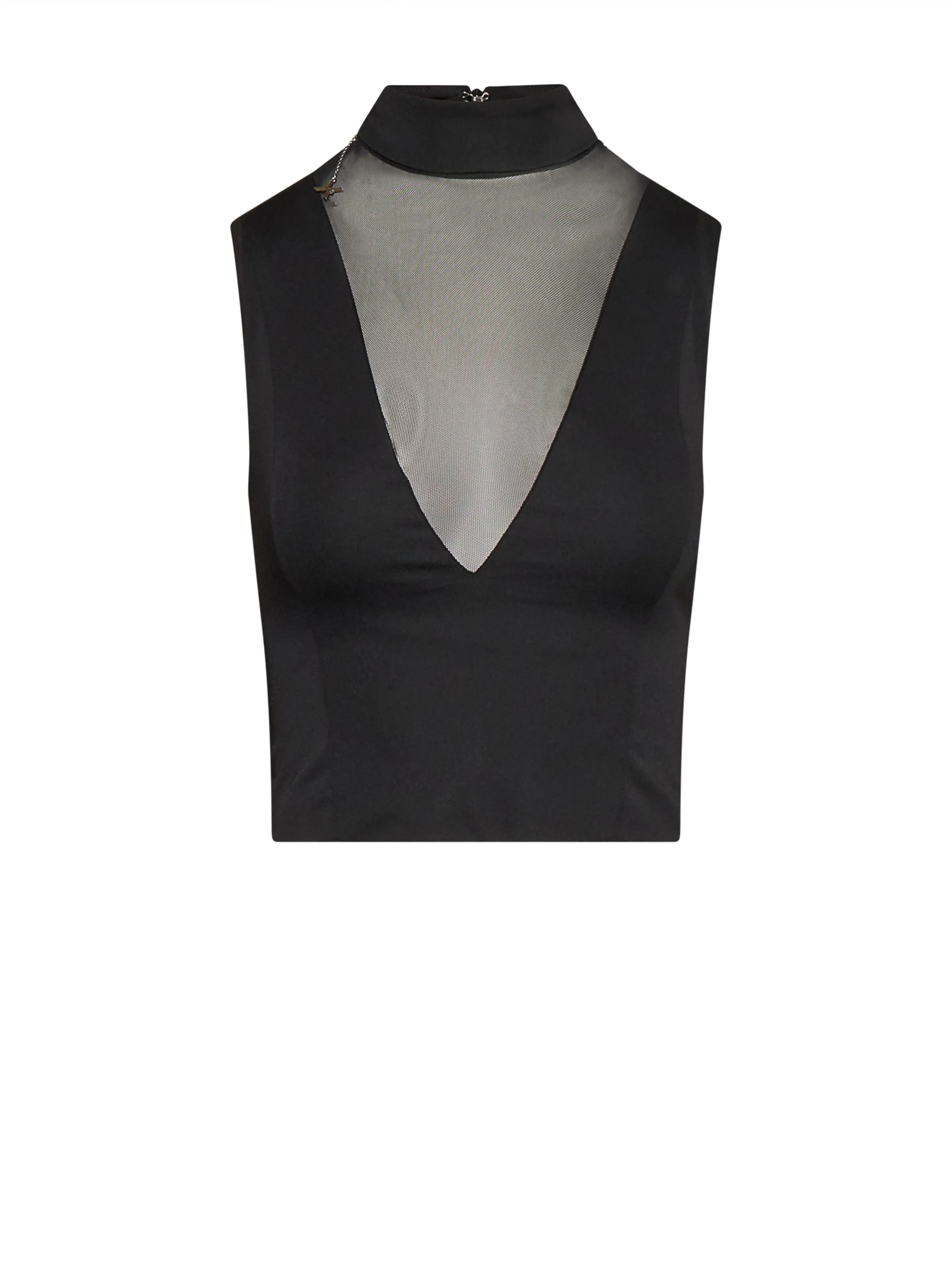 Top con scollo profondo e inserto a contrasto sold by John Richmond