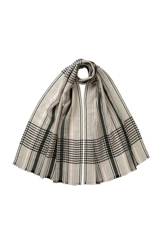 Graphic Stripe Scarf sold by Johnstons of Elgin