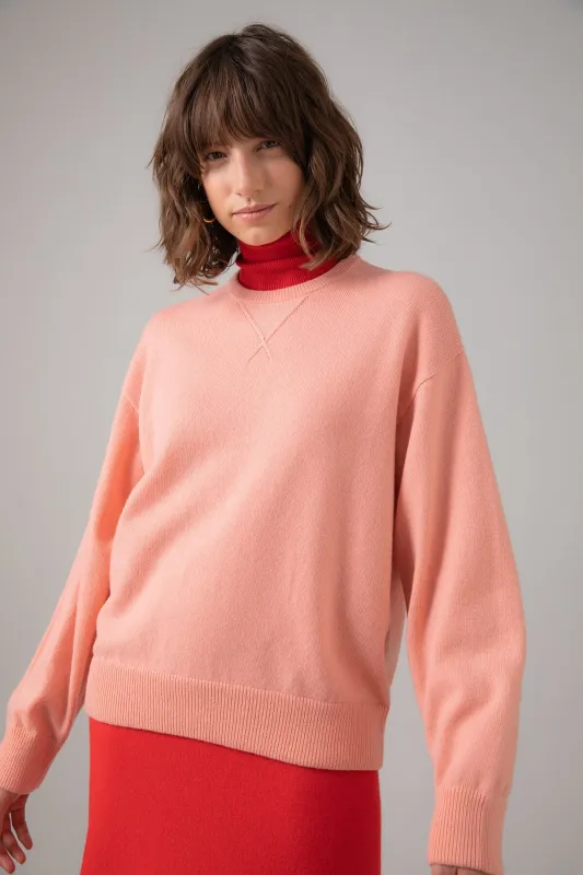 Cashmere Girlfriend Pink Sweatshirt sold by Johnstons of Elgin