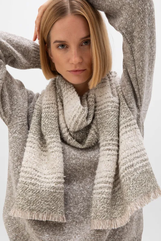 Textural Ombré Scarf sold by Johnstons of Elgin