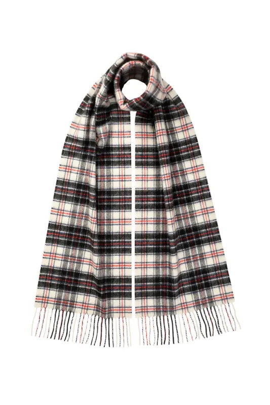 MacRae Tartan Cashmere Scarf sold by Johnstons of Elgin