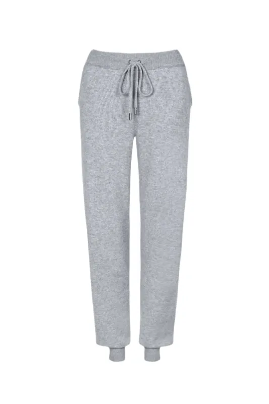 Women's Light Grey Cashmere Joggers sold by Johnstons of Elgin
