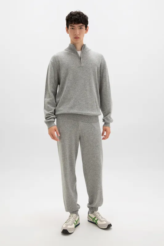 Cashmere Zip Neck Jumper sold by Johnstons of Elgin