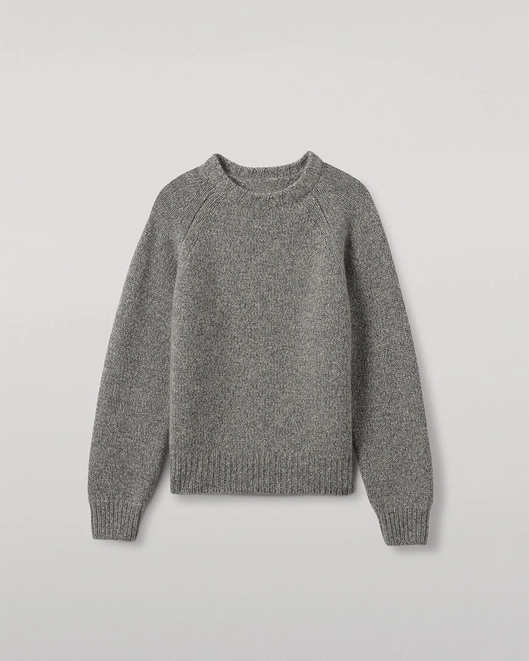 Bay Blue Marl Cashmere & Cotton Jumper sold by Johnstons of Elgin product image thumbnail 2