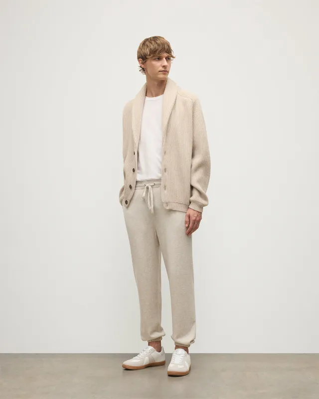Kirk Natural Cashmere Sweatpants made by Johnstons of Elgin