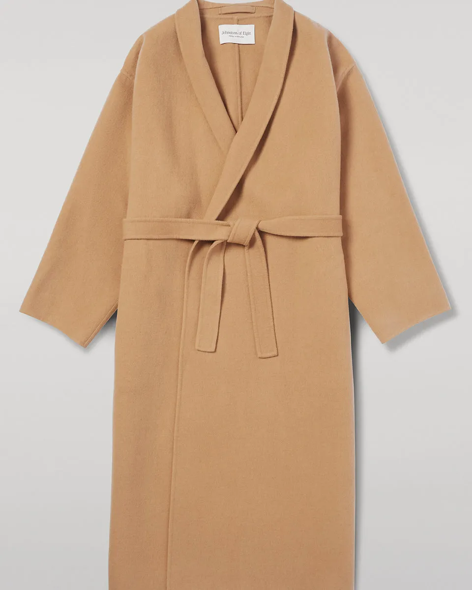 Camel Cashmere Wrap Coat sold by Johnstons of Elgin product image thumbnail 2