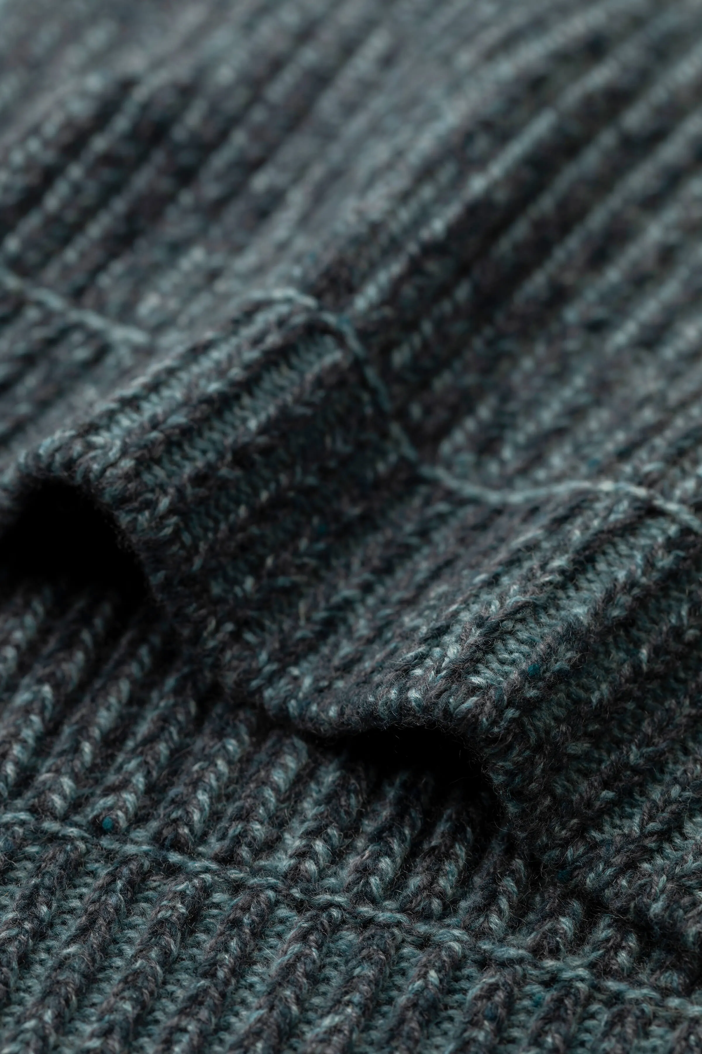 Donegal Cashmere Blue Knitted Scarf sold by Johnstons of Elgin product image thumbnail 2
