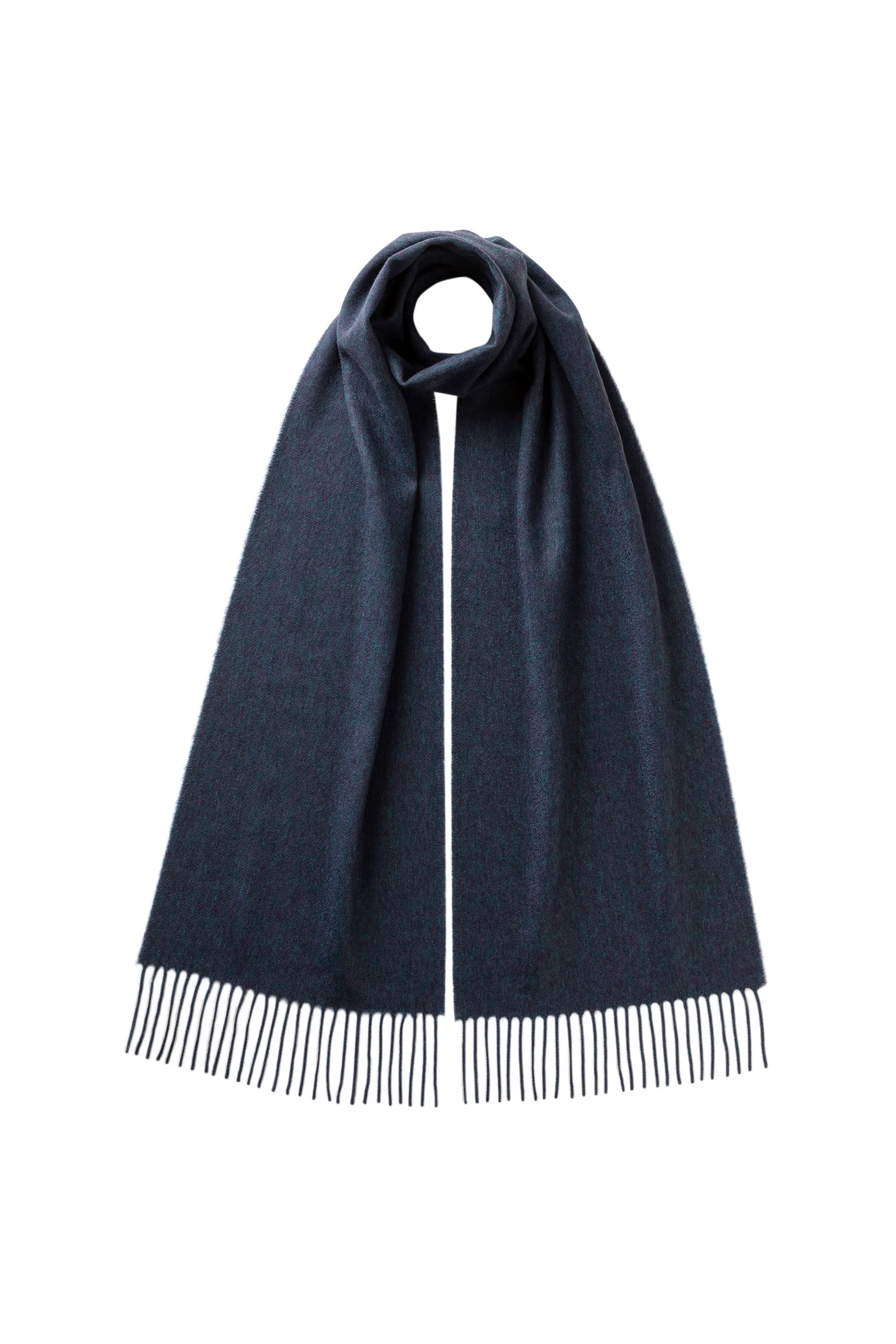 Navy Cashmere Scarf sold by Johnstons of Elgin