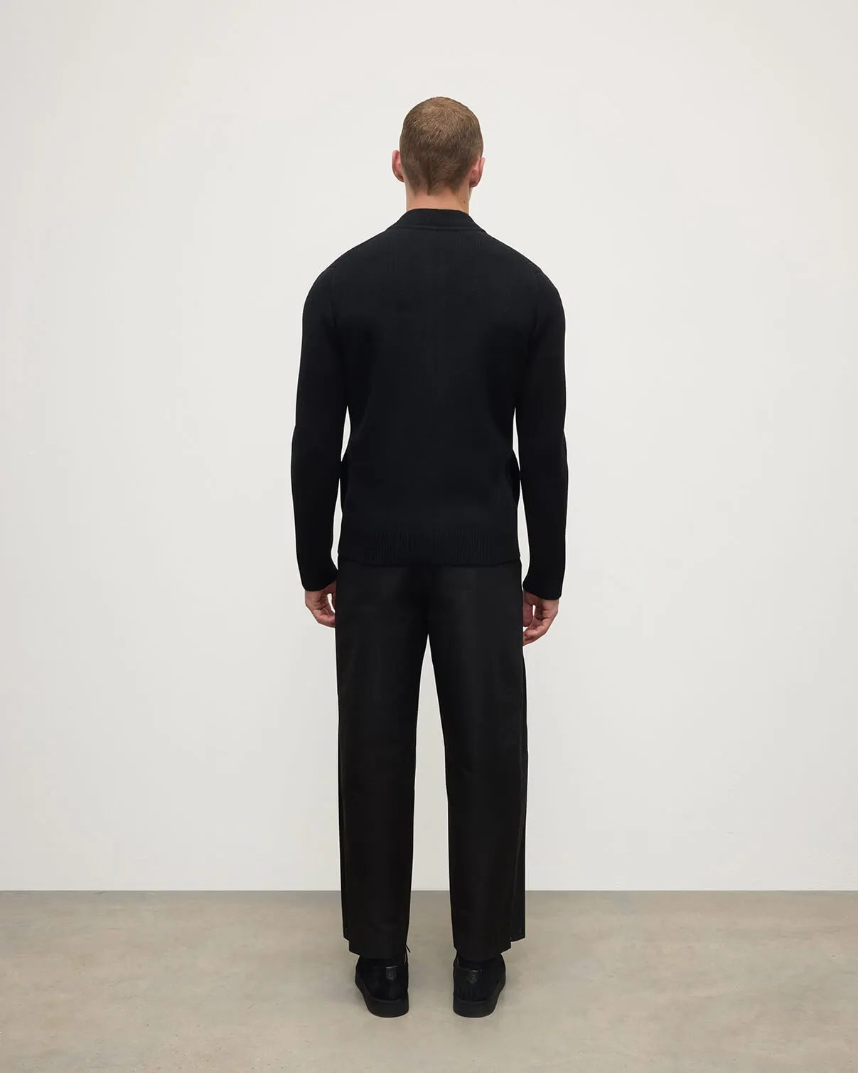 Milano Stitch Black Cashmere Baseball Jacket sold by Johnstons of Elgin product image thumbnail 4