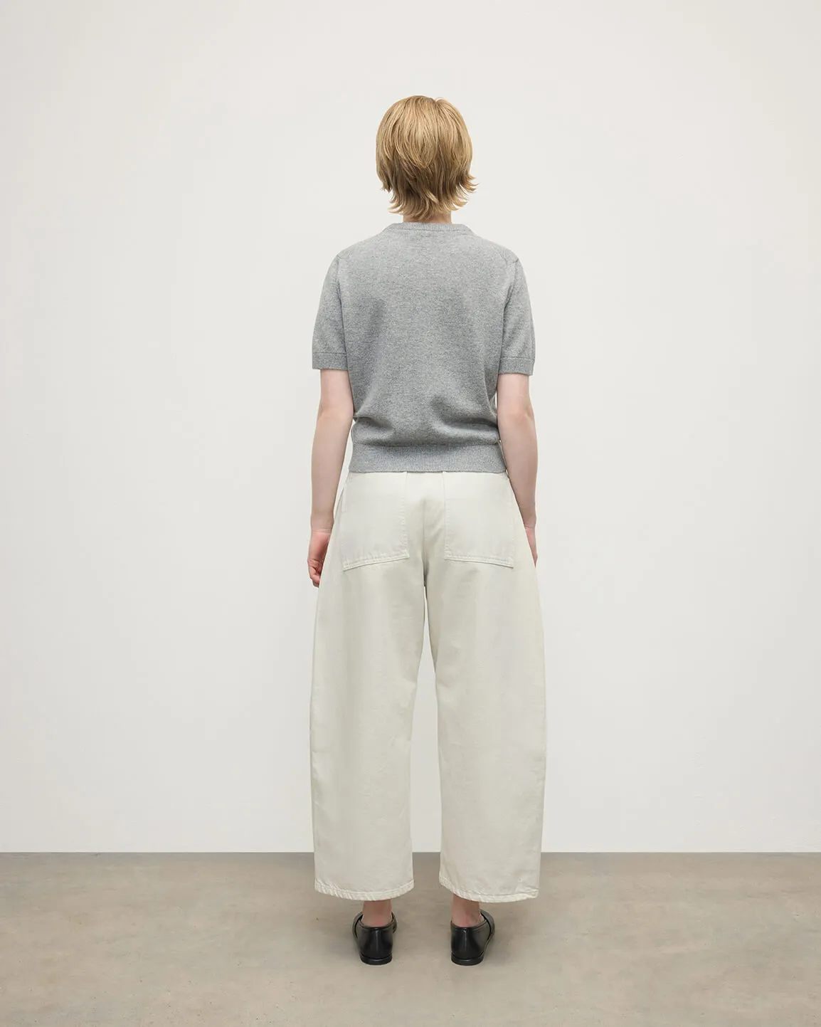 Classic Cashmere Light Grey T-shirt sold by Johnstons of Elgin product image thumbnail 4