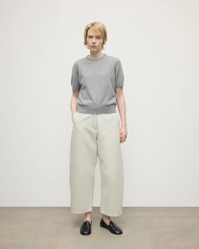 Classic Cashmere Light Grey T-shirt sold by Johnstons of Elgin