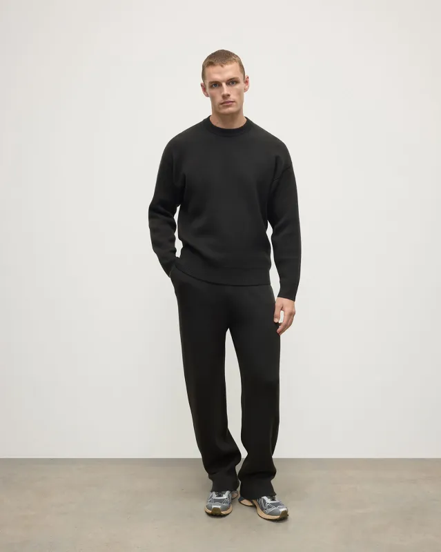 Double Faced Dark Grey Sweatshirt sold by Johnstons of Elgin