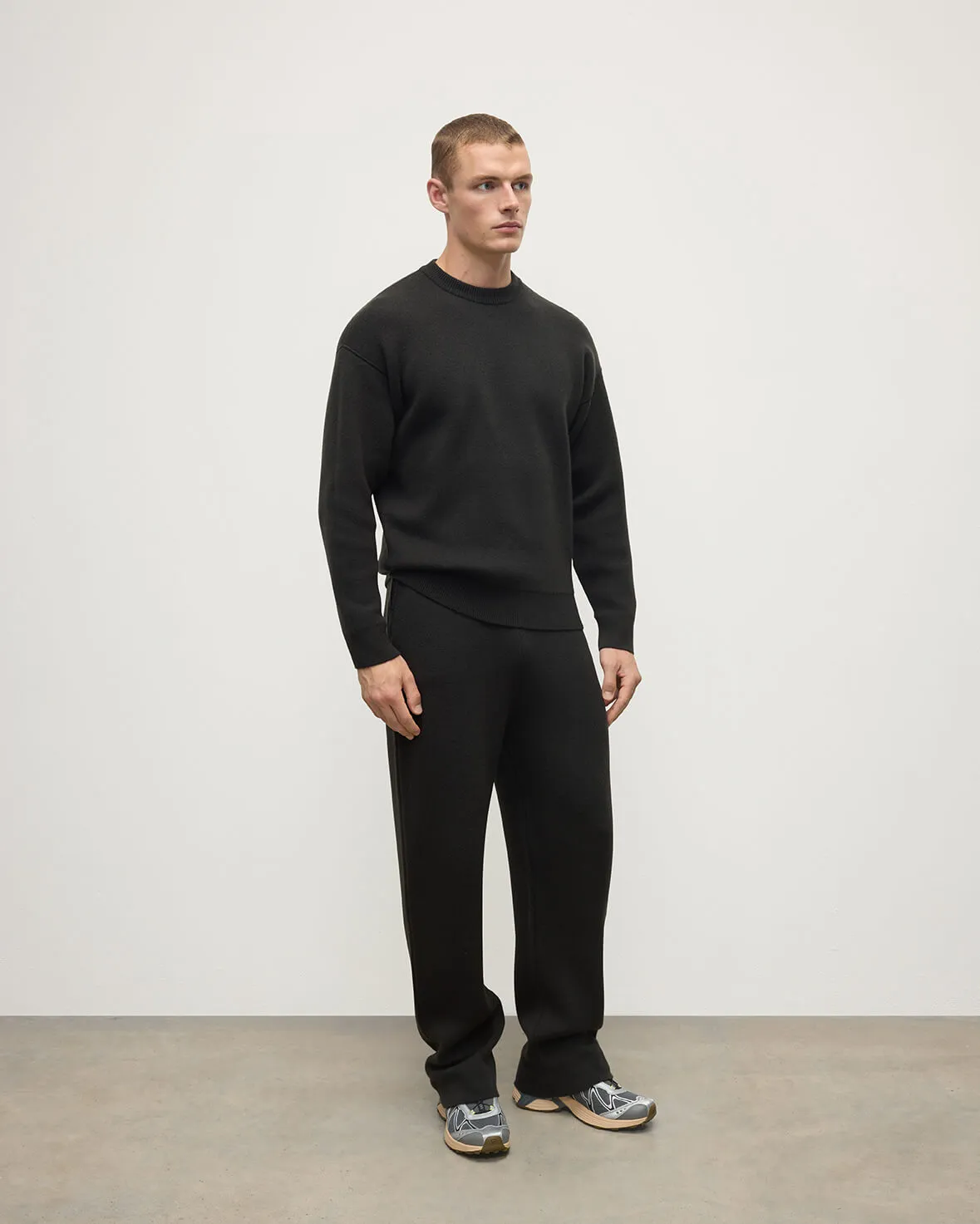 Double Faced Dark Grey Tapered Joggers sold by Johnstons of Elgin product image thumbnail 3