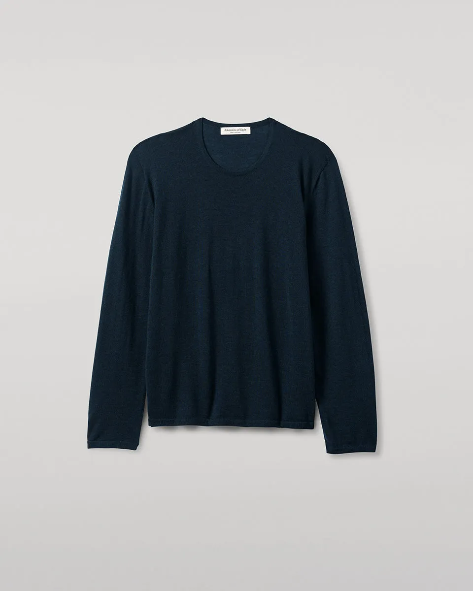 Superfine Cashmere Dark Green Jumper sold by Johnstons of Elgin product image thumbnail 2