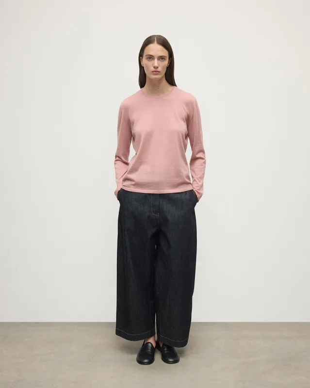 Superfine Cashmere Pink Jumper sold by Johnstons of Elgin