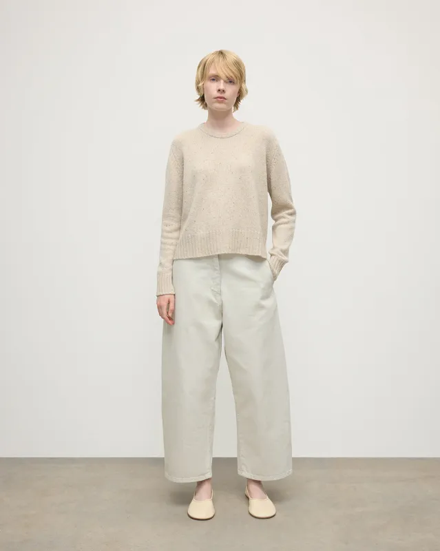 Donegal Cashmere Cream Jumper sold by Johnstons of Elgin