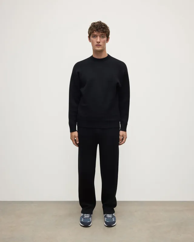 Double Faced Black Sweatshirt sold by Johnstons of Elgin