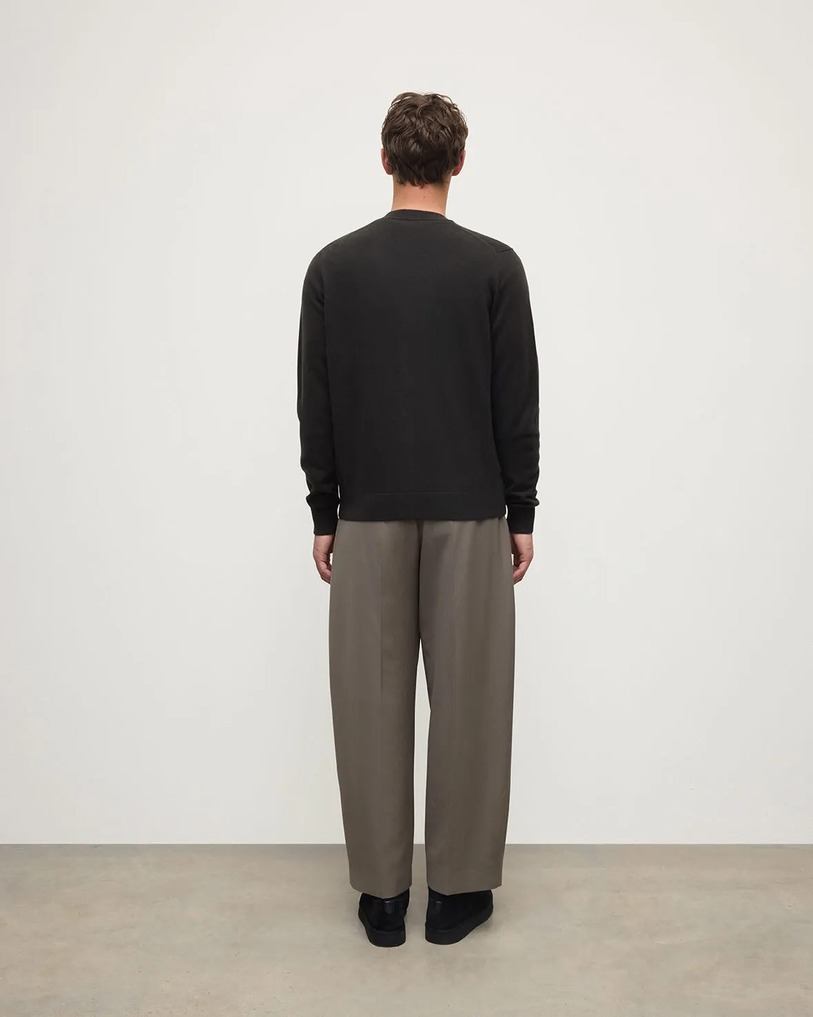 Classic Cashmere Dark Grey Cardigan sold by Johnstons of Elgin product image thumbnail 4