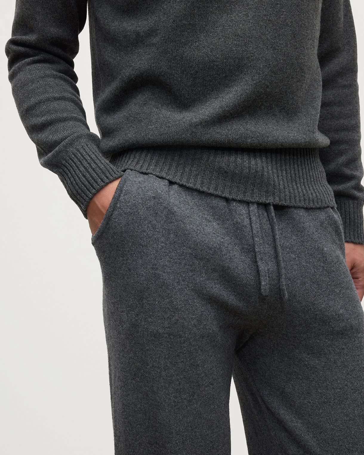 Kirk Mid Grey Cashmere Sweatpants sold by Johnstons of Elgin product image thumbnail 5