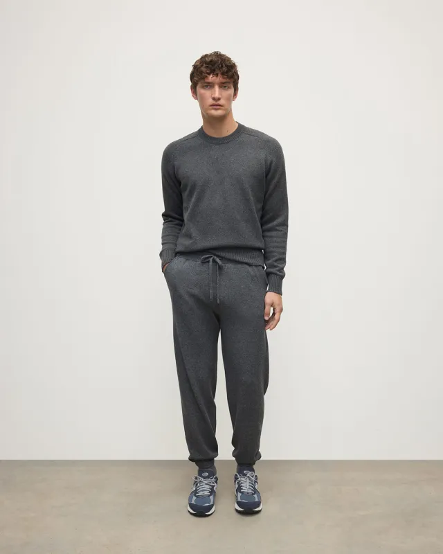 Kirk Mid Grey Cashmere Sweatpants sold by Johnstons of Elgin
